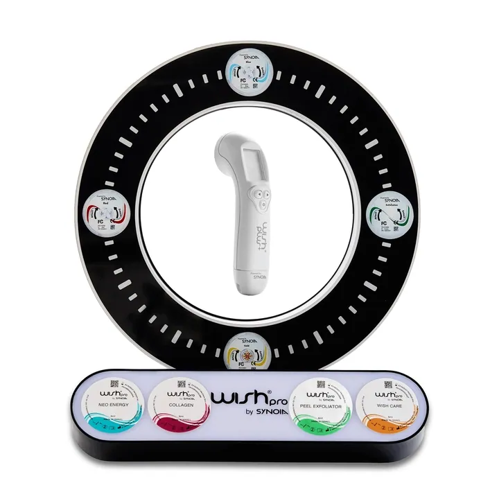 WISHpro technology heads and capsules rotating on the magnetic levitation display