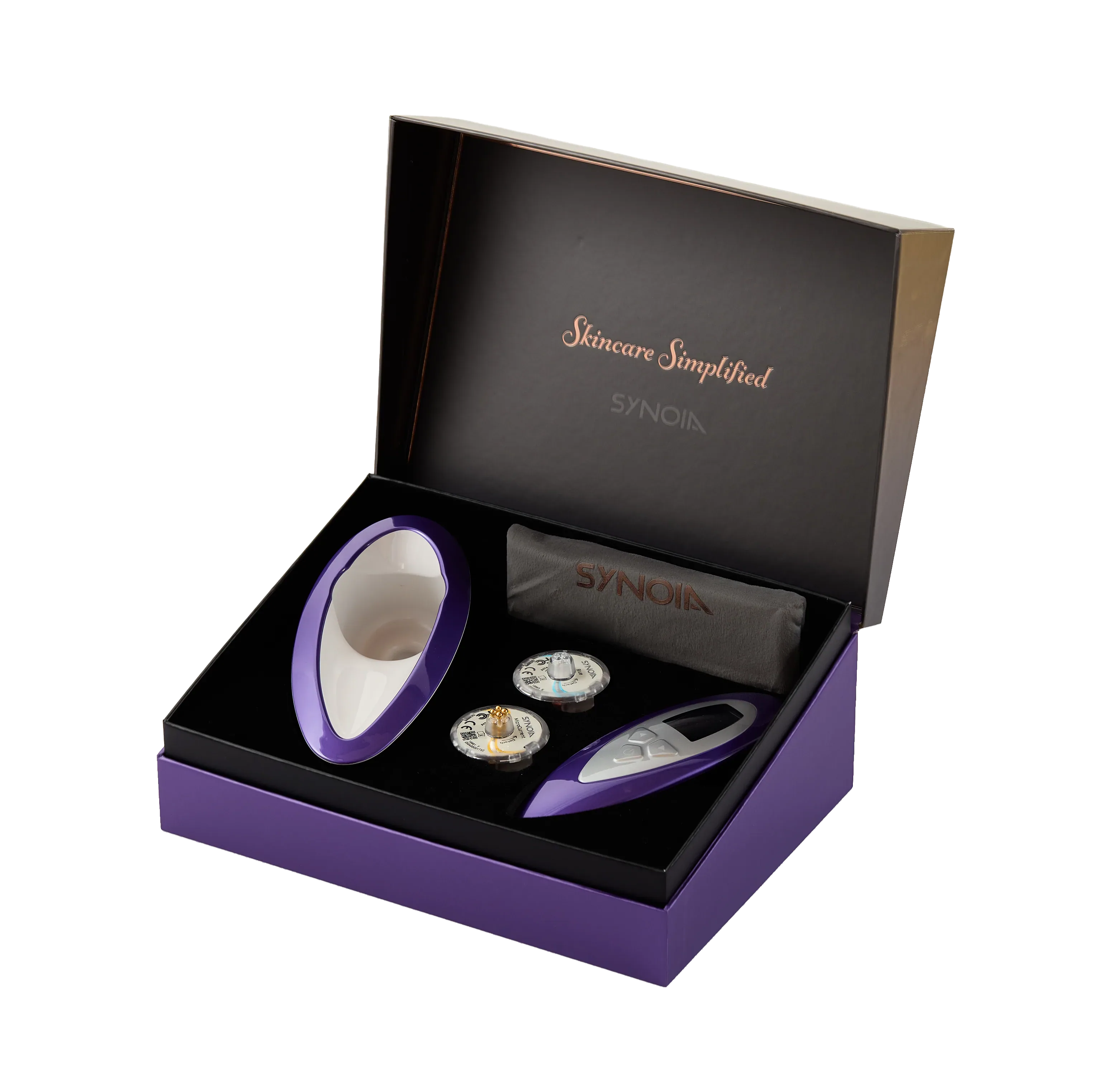 WISHtoGo home device with technology heads and capsules in its case