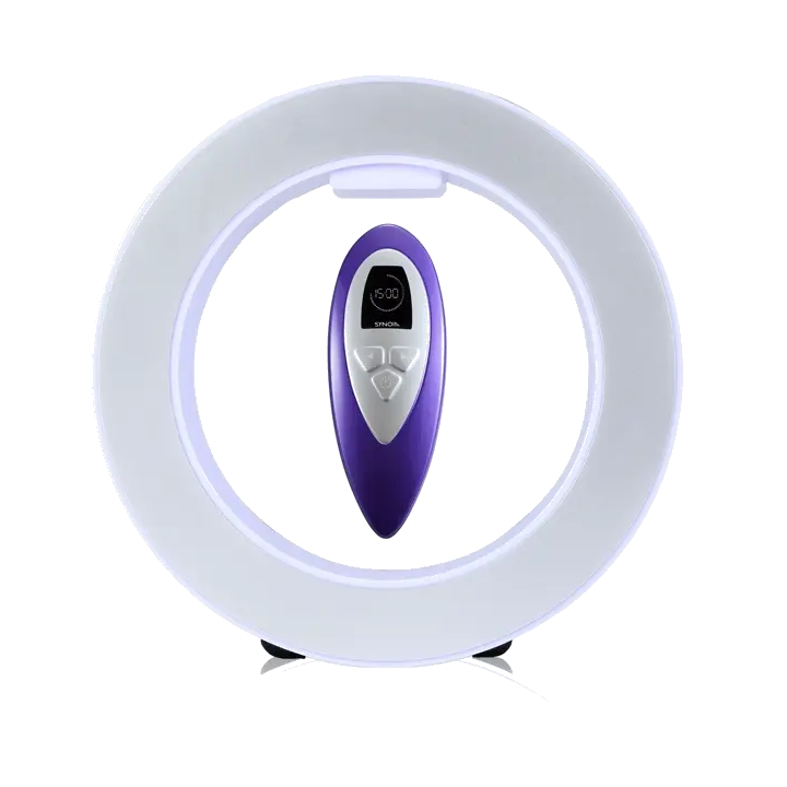 WISHtoGo device rotating on its magnetic levitation dock