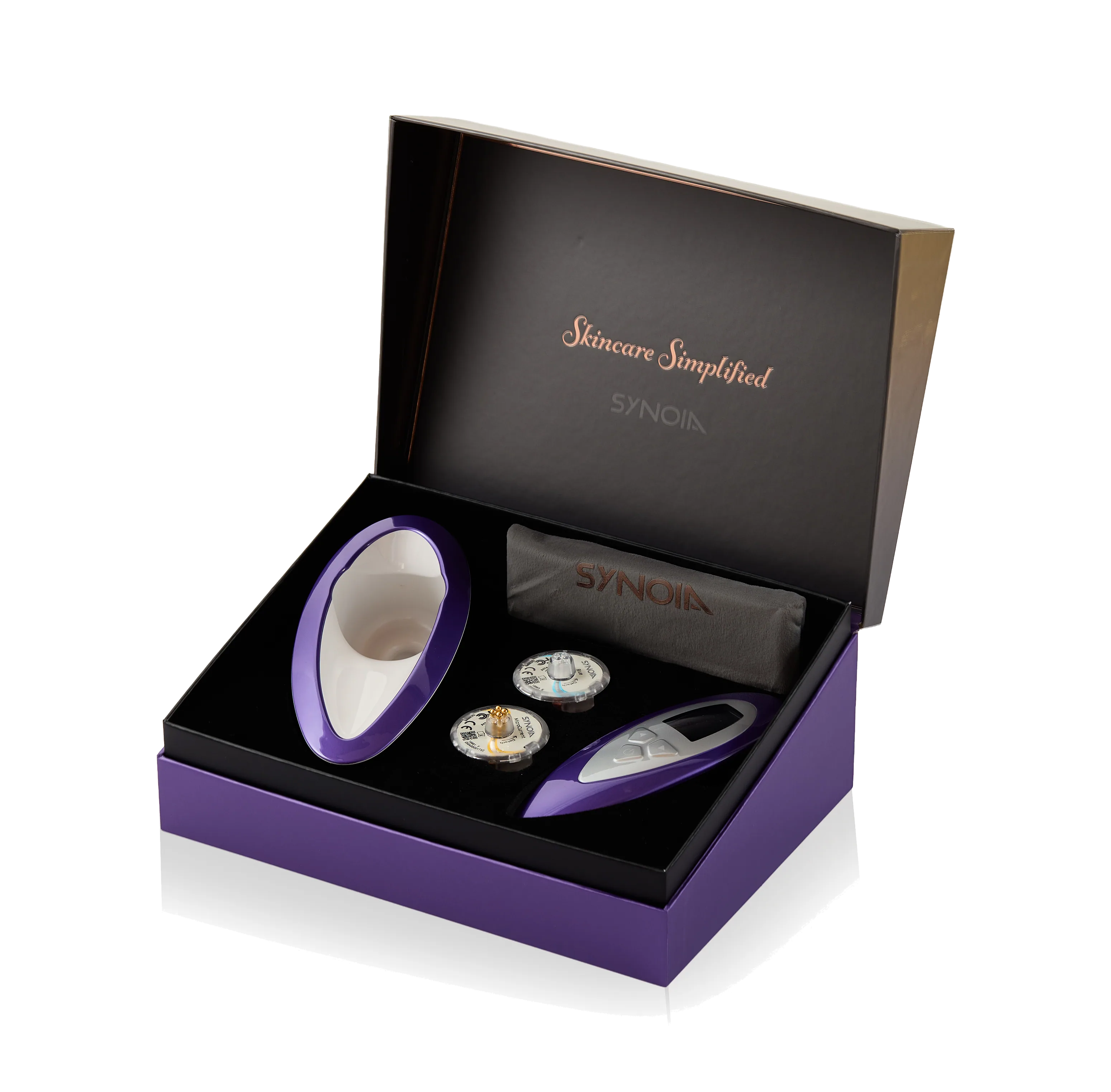 WISHtoGo home device with technology heads and capsules in its case